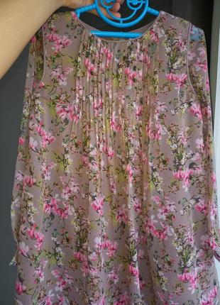 Лёгкое нарядное платье с длинным рукавом для девочки 4-5 лет 1102 фото
