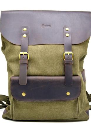 Рюкзак парусина і шкіра rh-9001-4lx бренду tarwa2 фото