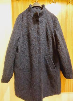 Женское ворсистое пальто 52-54 размера4 фото