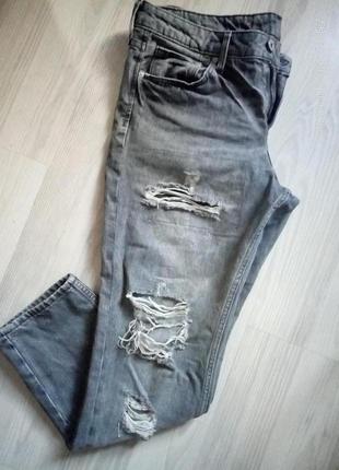 Крутые рваные джинсы бойфренды denim4 фото