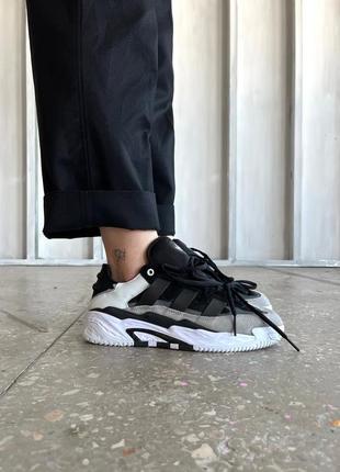 Мужские кроссовки adidas niteball black white 41-42-43-44-45