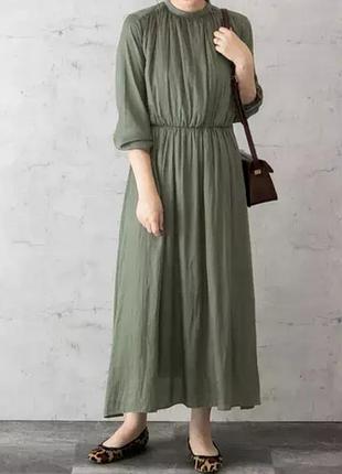 Сукня міді в кольорі хакі yessica