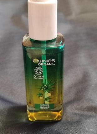 Олія для обличчя garnier organic hemp sleeping facial oil