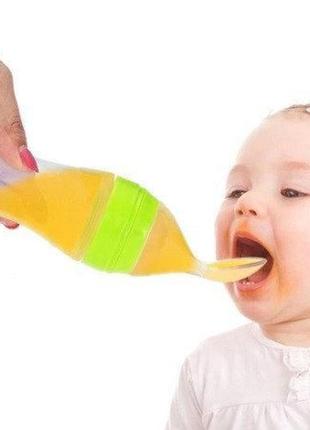 Бутылочка для кормления sunroz силиконовая с ложечкой и колпаком 120 мл салатовая код товара: 3450309