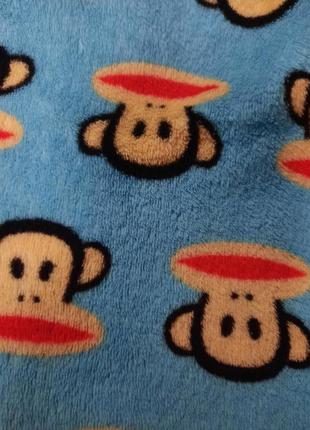 Піжамні флісові штани з мавпочками3 фото