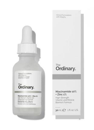 Сироватка для обличчя the ordinary niacinamide 10% + zinc pca 1%1 фото