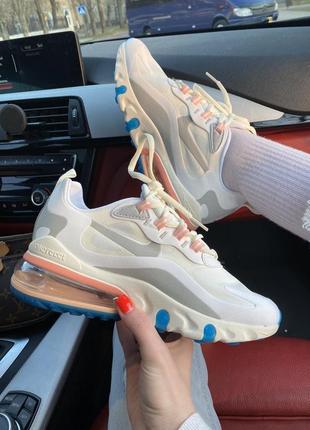 Женские кроссовки nike react 270 light pink blue скидка sale  ⁇  smb