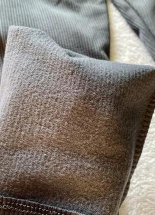 Лосини в рубчик, лосини на флисе, теплые лосины