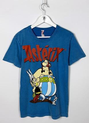 Asterix & obelix washed футболка сделана под винтаж астерик и обеликс мультфильм