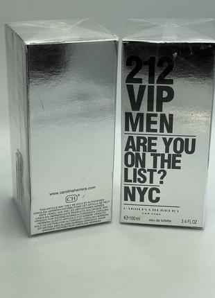 212 vip men carolina herrera 100ml віп мен каролина эрера мужские духи стойкие чоловічі парфуми стійкі2 фото