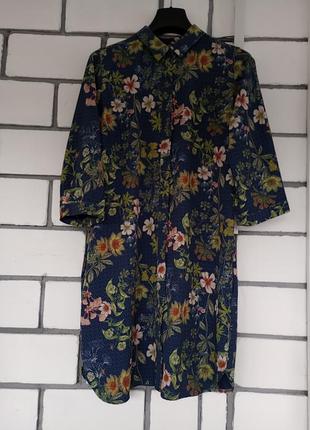Оригінальний халат туніка з кишенями; next petite; l/xl