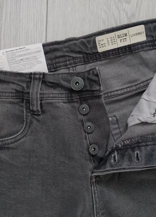 Чоловічі сірі джинси р. 30/32 slim2 фото