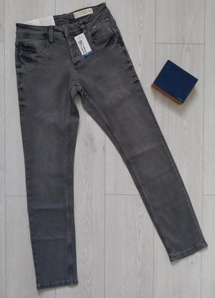 Чоловічі сірі джинси р. 30/32 slim1 фото