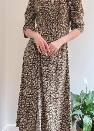 Платье макси в цветочный принт co’couture