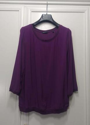 Блуза, фиолетовая, от marc o polo, вискоза, свободного кроя