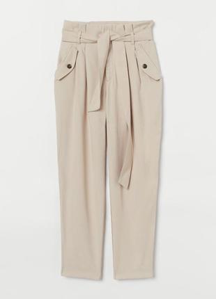 H&m штаны с завышенной талией! р.-40