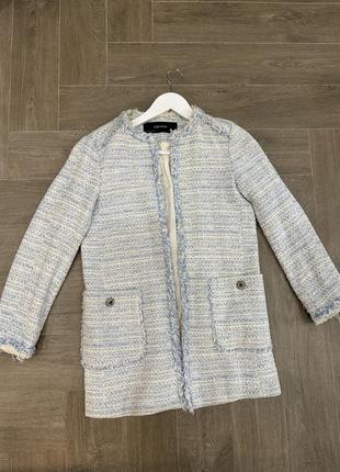 Твидовый жакет / пиджак zara