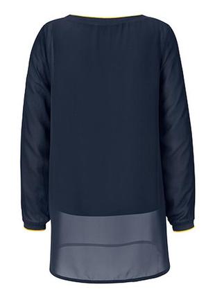 Распродажа! элегантная, воздушная двухслойная блуза -туника от tchibo (германия) размер 36 евро4 фото