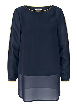 Распродажа! элегантная, воздушная двухслойная блуза -туника от tchibo (германия) размер 36 евро2 фото
