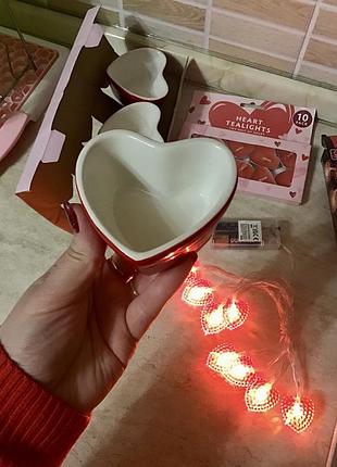 Серце сердце свічка підсвічник до дня закоханих валентина