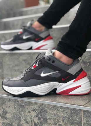 Чоловічі кросівки nike m2k tekno dark grey red знижка sale | smb