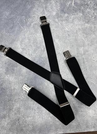 Подтяжки мужские чёрные «х» / підтяжки чоловічі чорні