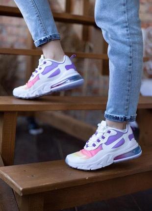 Женские кроссовки nike react 270 white multicolor скидка sale  ⁇  smb