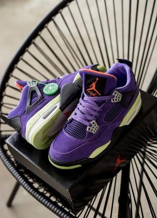 Кросівки чоловічі air jordan 4 retro 'canyon purple'