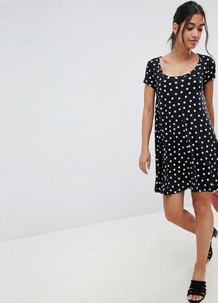 Неймовірне повітряне плаття babydoll в горошок з каталогу asos