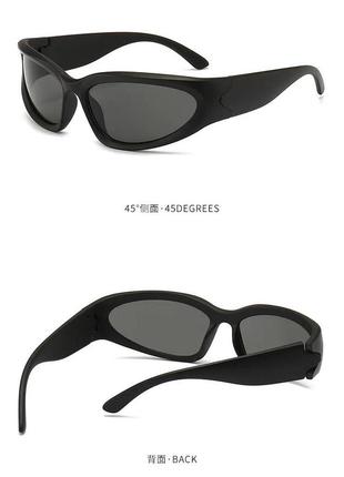 Очки солнечные солнцезащитные черные винтаж винтажные10 фото