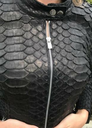 Куртка эксклюзивная из натуральной кожи дикого потона драгон dragon