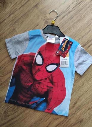 Детская футболка для мальчика человек паук спайдермен р.98 disney