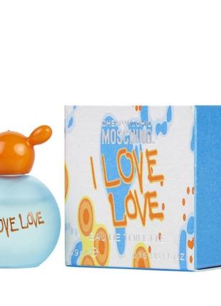 Туалетная вода moschino i love love для женщин - edt 4.9 ml mini