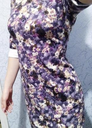 Яркое платье цветочный принт!🌺весна-осень4 фото