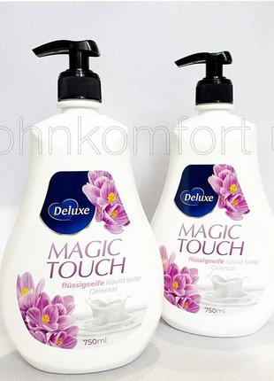 Жидкое крем-мыло deluxe magic touch 750 ml1 фото