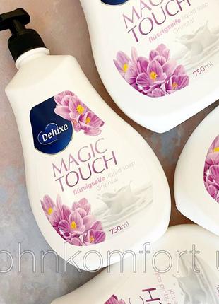 Жидкое крем-мыло deluxe magic touch 750 ml4 фото