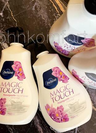 Жидкое крем-мыло deluxe magic touch 750 ml7 фото