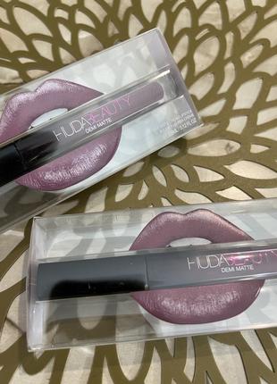 Huda beauty demi matte cream lipstick — provocateur — рідка напівматова помада, 3,6 мл4 фото