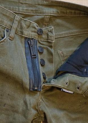 Классные узкие "рваные" шорты креативного бренда dsquared2 италия 44 р.4 фото