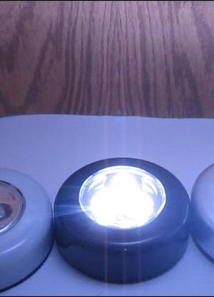 Сенсорный накладной светильник ночник ліхтарик светодиодный led подсветка внутри шкафа4 фото