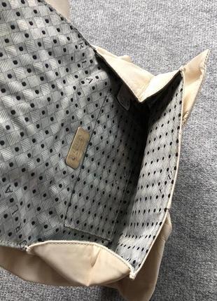 Шкіряний клатч сумка furla leather bow clutch cream prada ysl celine6 фото