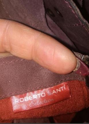 Ботинки кожа-замша фирмы roberto santi.размер 384 фото