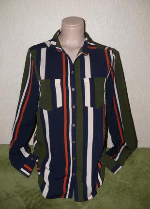 Стильная блузка, рубашка в полоски cameo rose3 фото