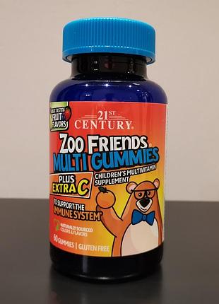 Детские мультивитамины zoo friends 21 century - 60 жевательных конфет