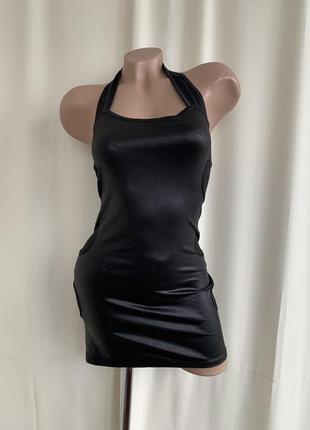 Готичное готическое платье панк секси с прозрачными вставками1 фото