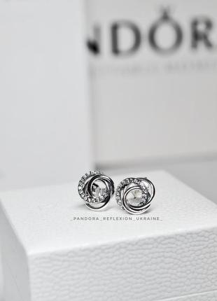 Серьги pandora. сережки пандора s925