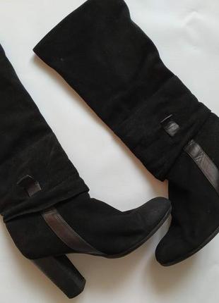 Замшевые сапоги