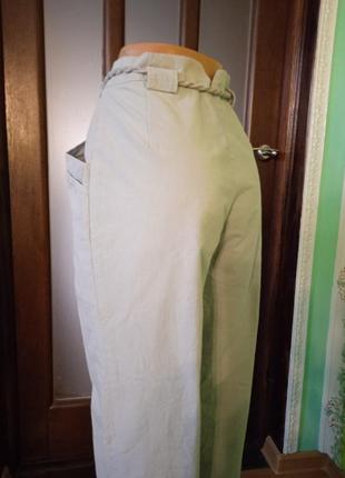 Хлопковые брюки на фланевой подкладке francani с пояском.8 фото