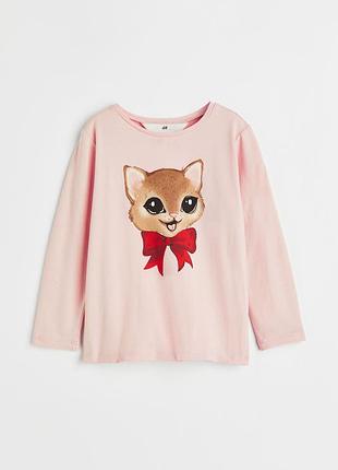 Кофта з котиком h&m