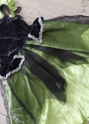 Карнавальное платье паука, ведьмы, на хелоуин, хеловин6 фото